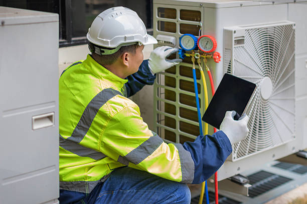 Professional Hvac technician working in Truro, MA